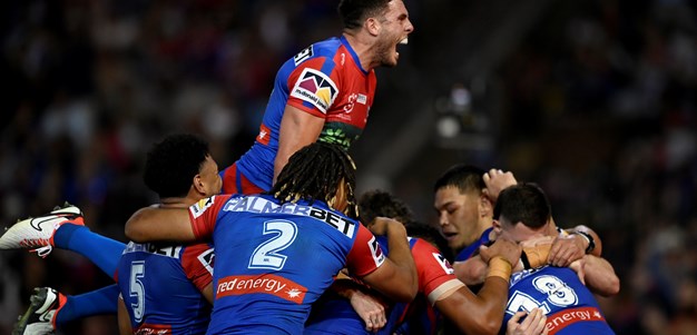 Finals bound: Knights headed for September footy after win over the Sharks