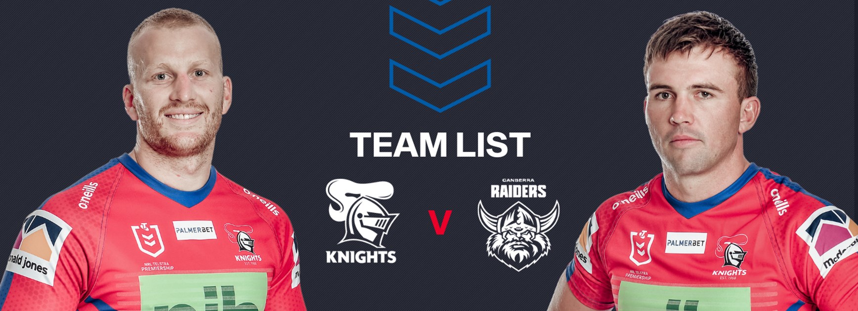 Raiders v Knights Round 15 NRL team list