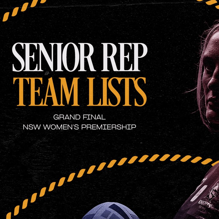 Senior Rep Team Lists | Grand Final