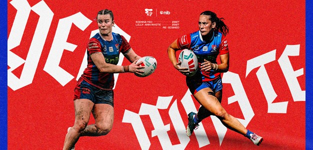 Newcastle Knights re-sign Yeo and White