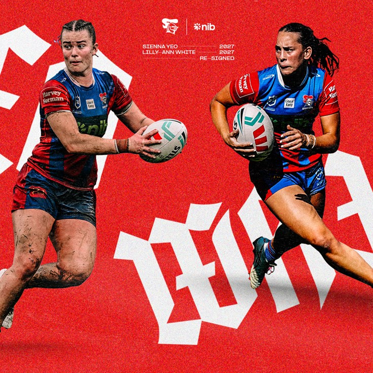 Newcastle Knights re-sign Yeo and White
