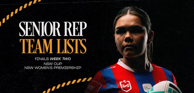 Senior Rep Team Lists | Finals Week Two