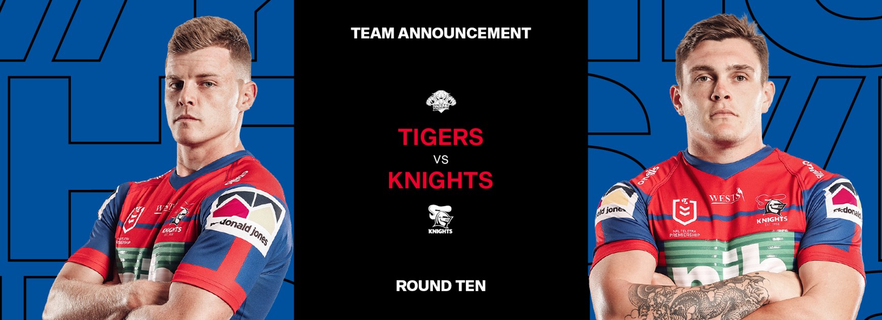 Knights v Tigers Round 10 NRL Team List