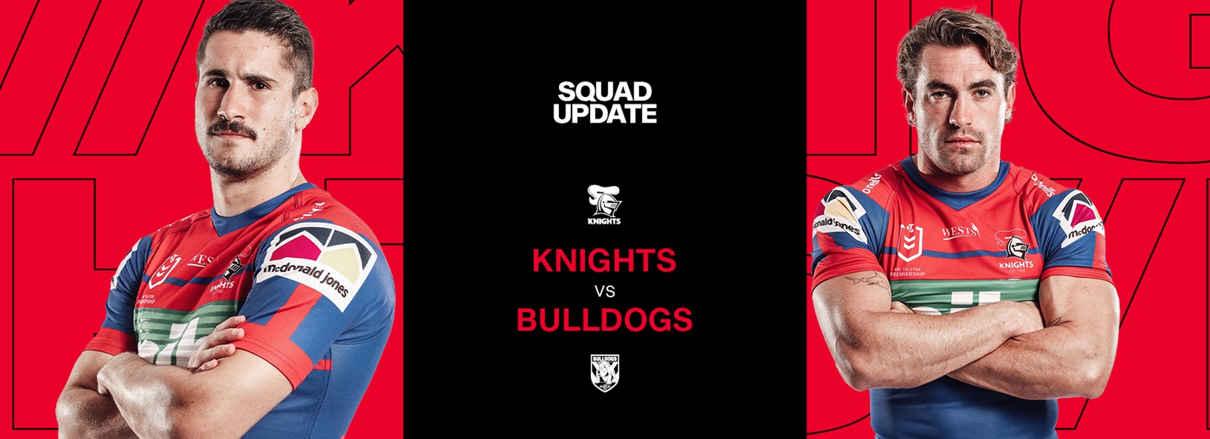 Squad Update: Team trimmed ahead of Dogs clash