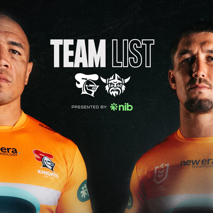 NRL Team List | Round 5 vs Raiders