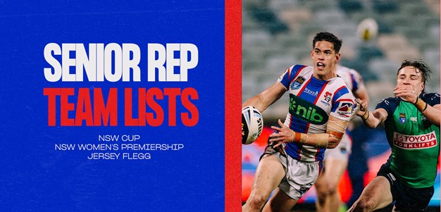 Senior Rep Team Lists | Round 25 & Round 10