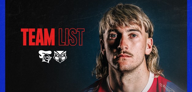 NRL Team List | Round 3 vs Warriors