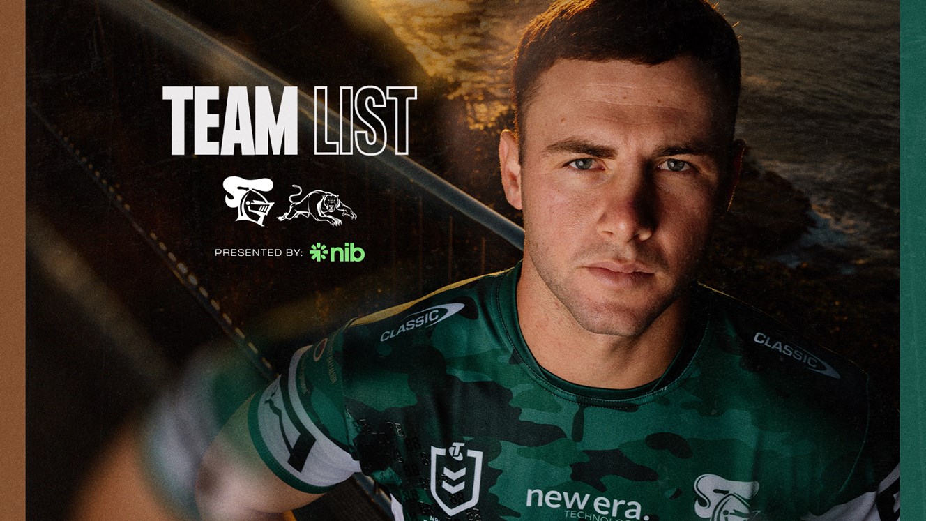 NRL Team List | Round 8 vs Panthers