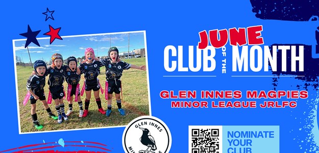 Glen Innes Magpies named June Club of the Month