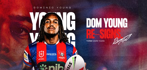 Newcastle Knights extend Dom Young - 2030