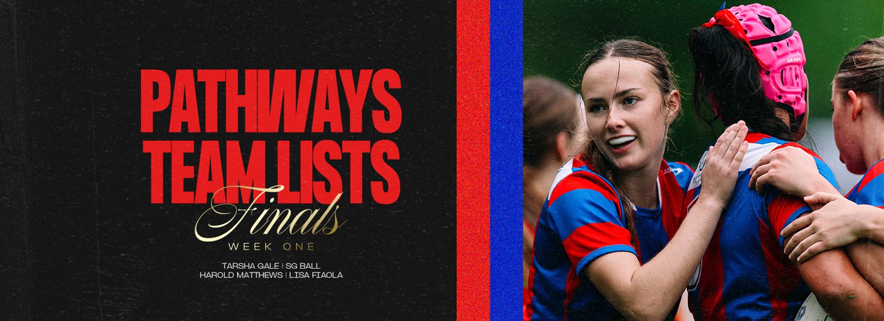 Pathways Team Lists | Finals Week 1