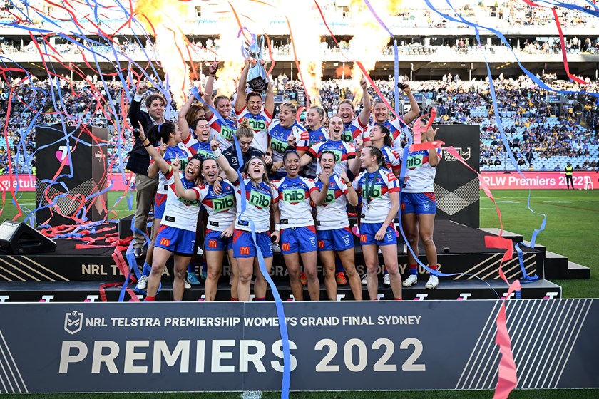 From last to first: The 2022 NRLW Knights create history by claiming the club's first premiership in the women's competition following a Grand Final win in Sydney.