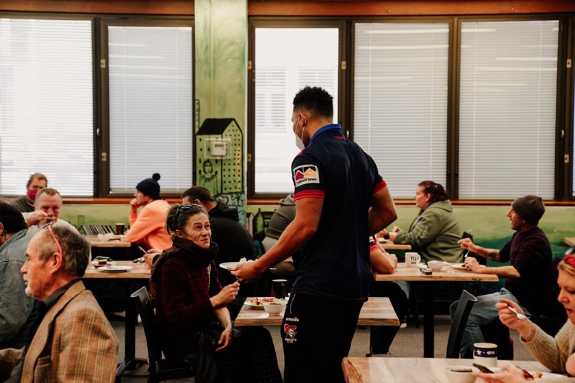 Knights give helping hand at Soul Cafe Knights
