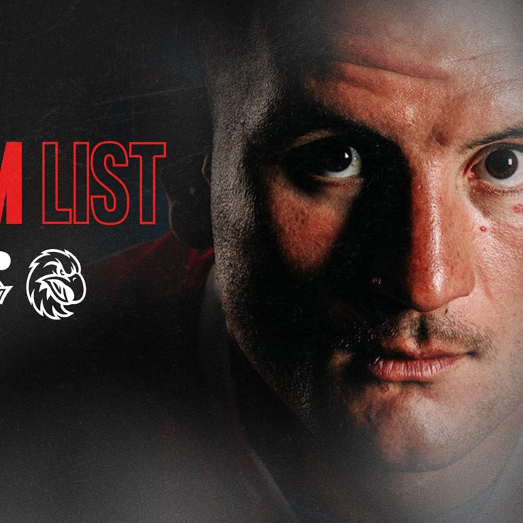 NRL Team List | Round 2 vs Sea Eagles