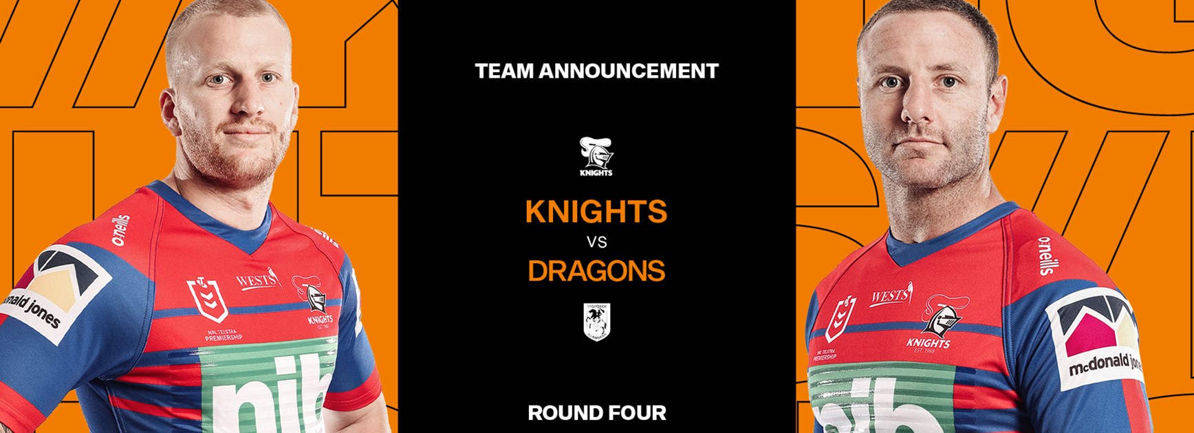 Knights v Dragons Round 4 NRL team list