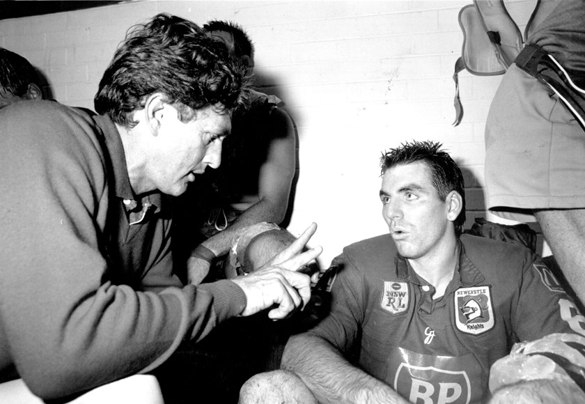 Michael Hagan (right) was instrumental for the Knights during the foundation years.