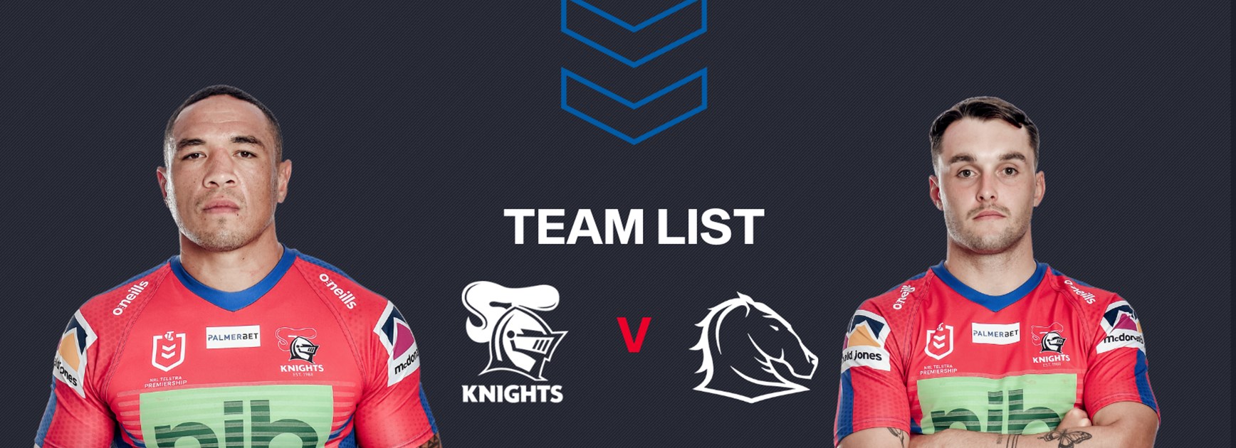 Broncos v Knights Round 22 NRL team list