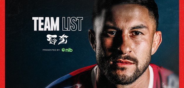 NRL Team List | Round 7 vs Roosters