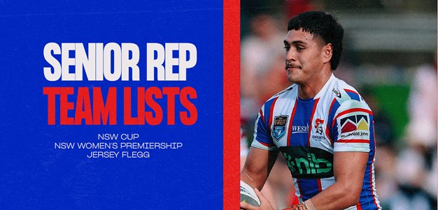 Senior Rep Team Lists | Round 20 & Round 6