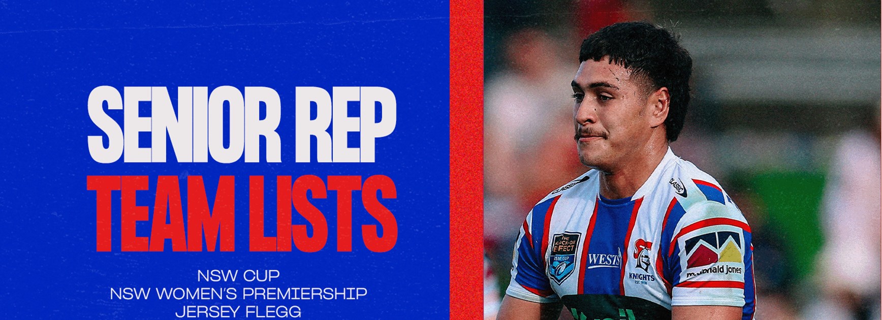 Senior Rep Team Lists | Round 20 & Round 6