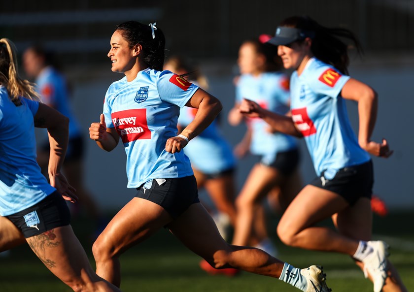 Yasmin Clydsdale at NSW training - credit: NSWRL