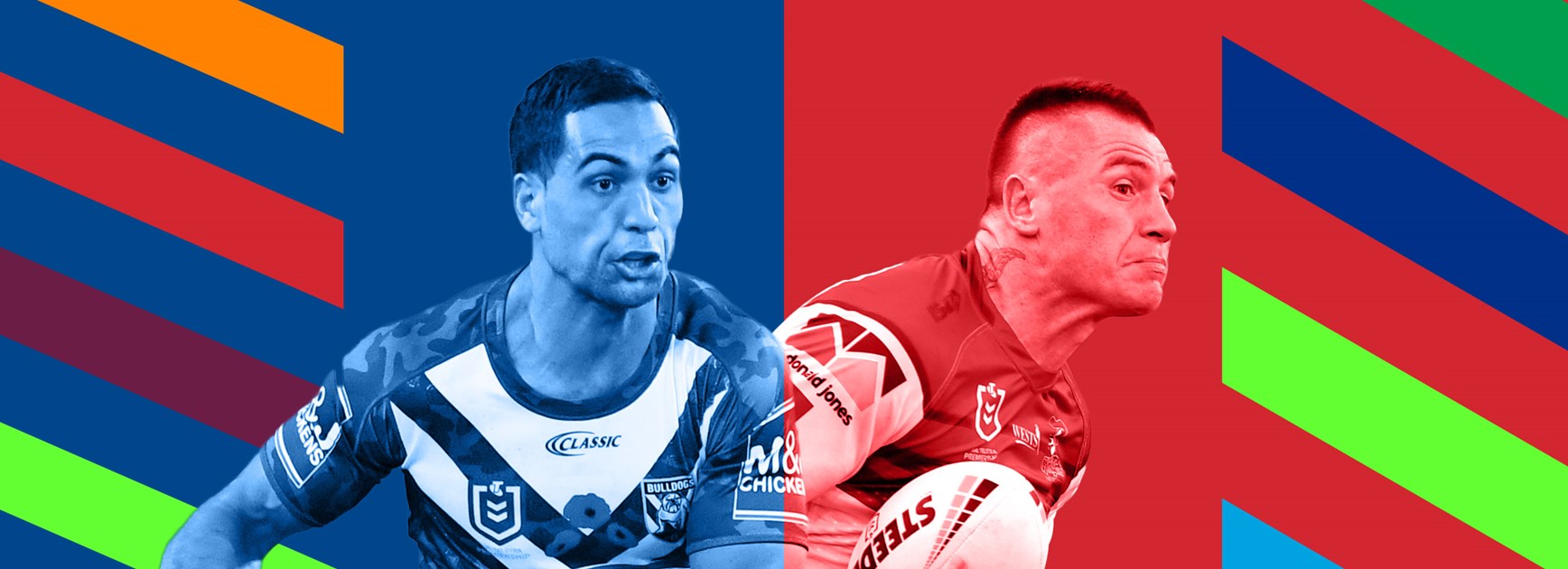 Head to head: Old team mate tussle, old dog chaos
