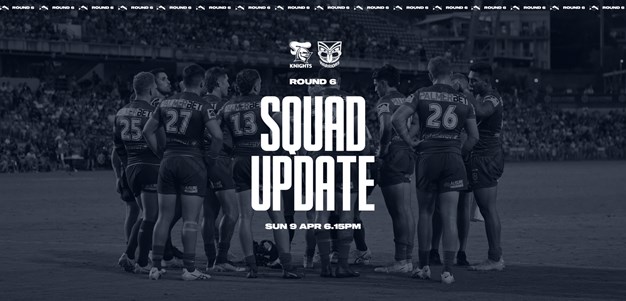 Squad Update: Team reduced to 19