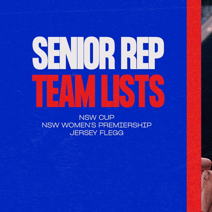 Senior Rep Team Lists | Round 21 & Round 7