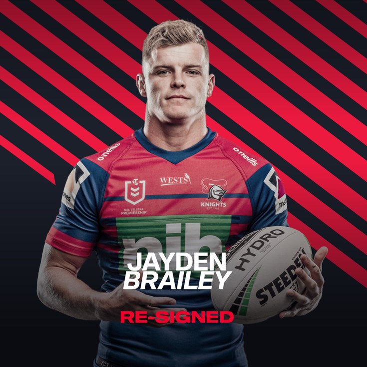 Jayden Brailey to stay at Newcastle Knights