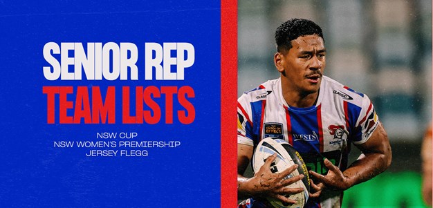 Senior Rep Team Lists | Round 26 & Round 11