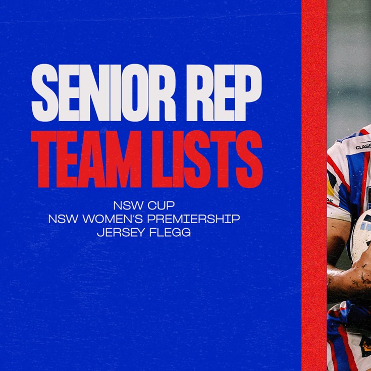 Senior Rep Team Lists | Round 26 & Round 11