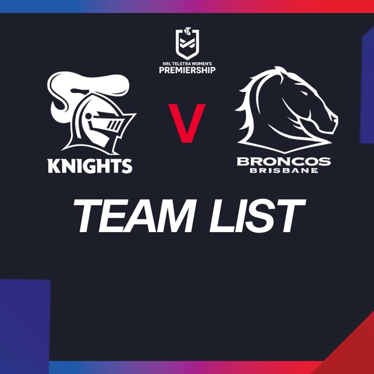 Knights v Broncos Round 2 NRLW team list