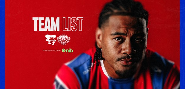 NRL Team List | Round 6 vs Tigers