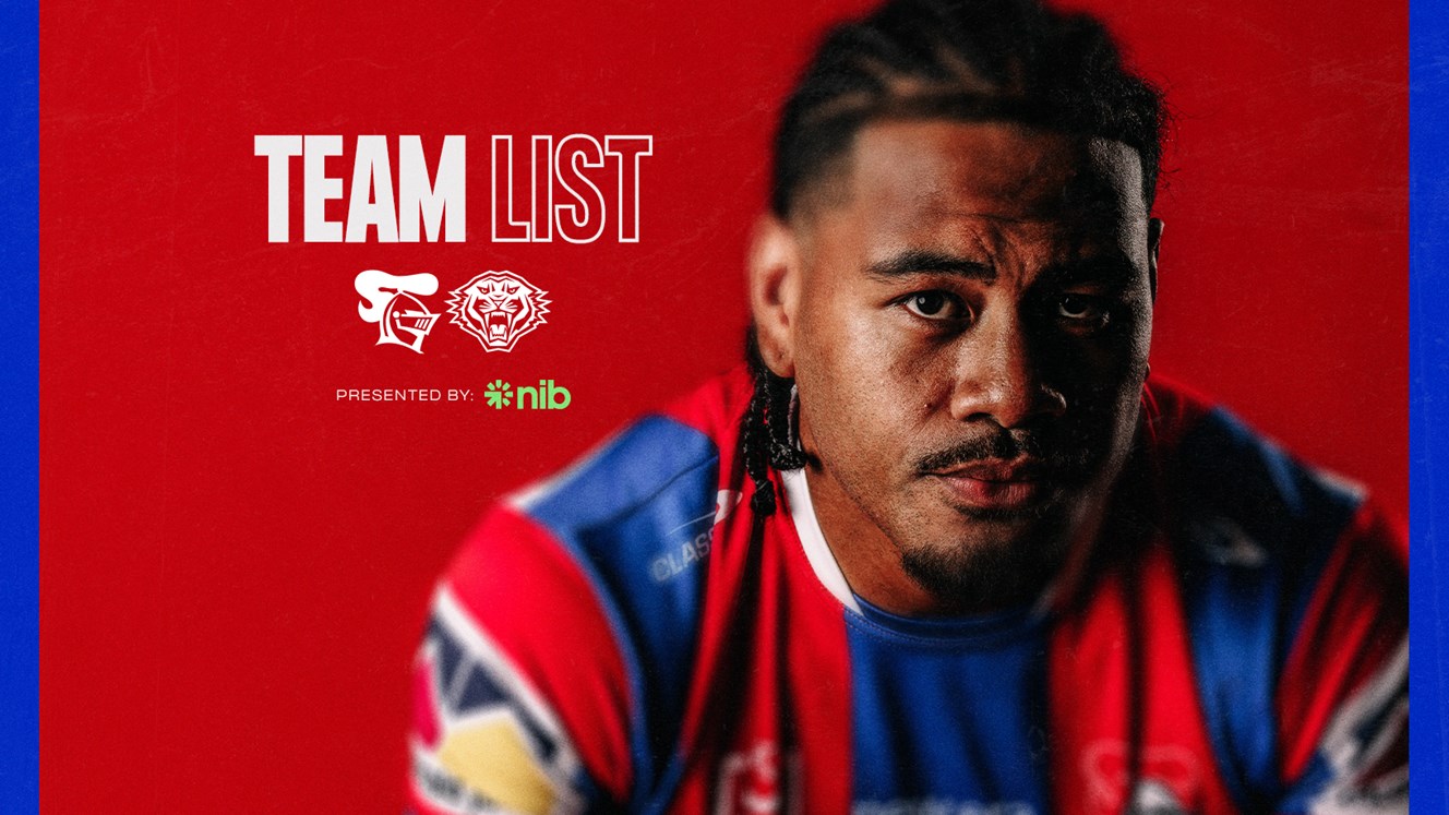 NRL Team List | Round 6 vs Tigers