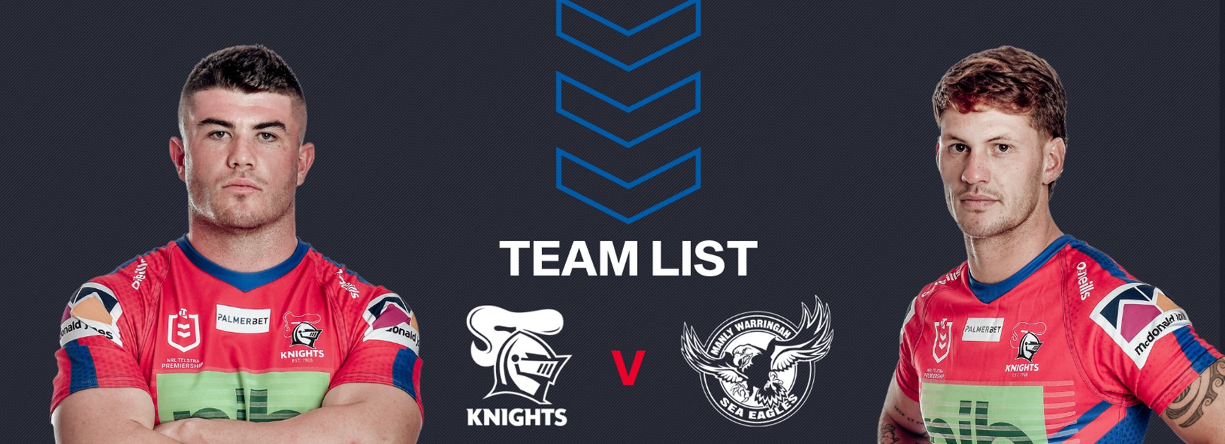 Sea Eagles v Knights Round 18 NRL team list