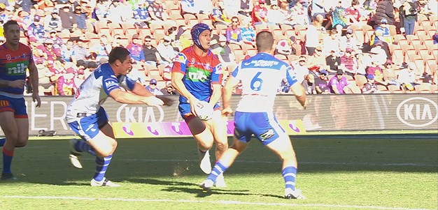 Ponga puts it on a plate for Hymel