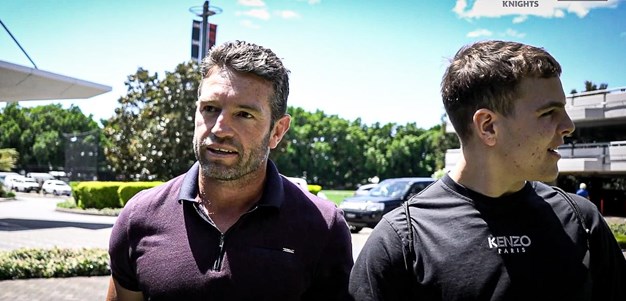 Watch: Hodgson's first day at Knights HQ