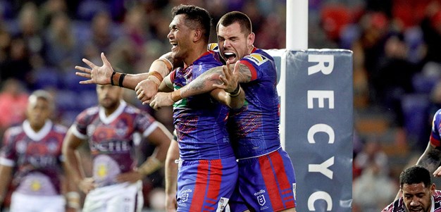 Highlights: Knights roll Manly to move level with 8th spot