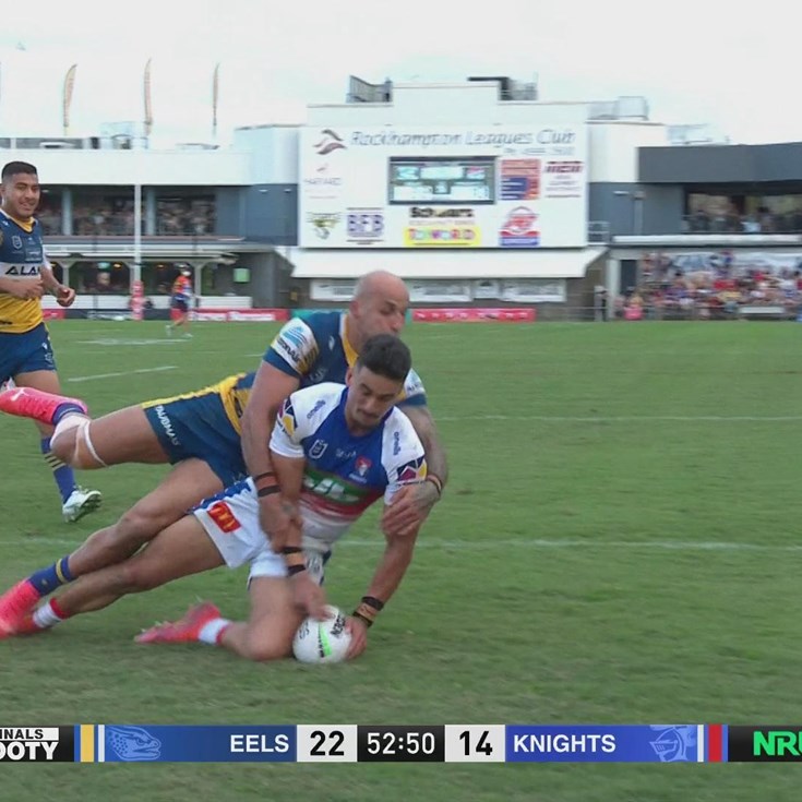 Clifford places a kick perfectly for Tuala