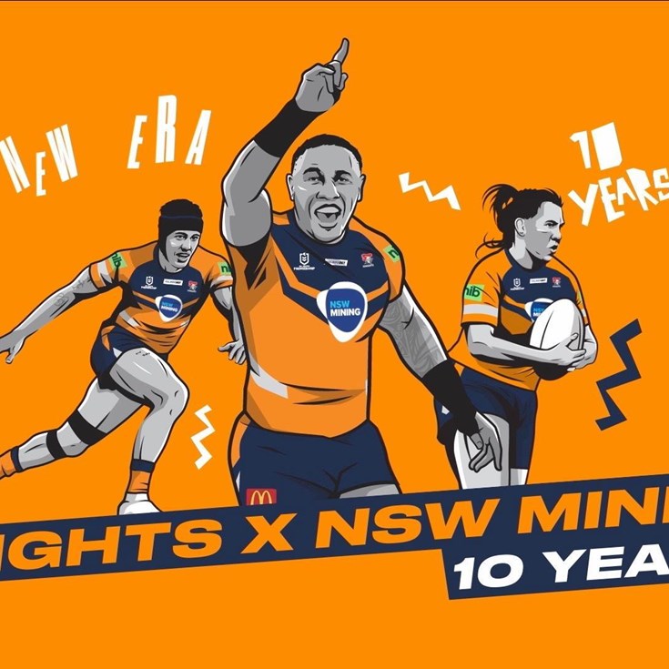 Newcastle Knights x NSW Mining: 10 Years Together