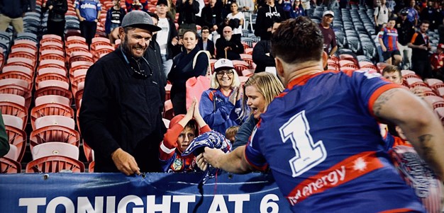 Ponga excites a young fan, and his Mum!