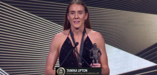 Watch: Upton wins NRLW Player of the Year award