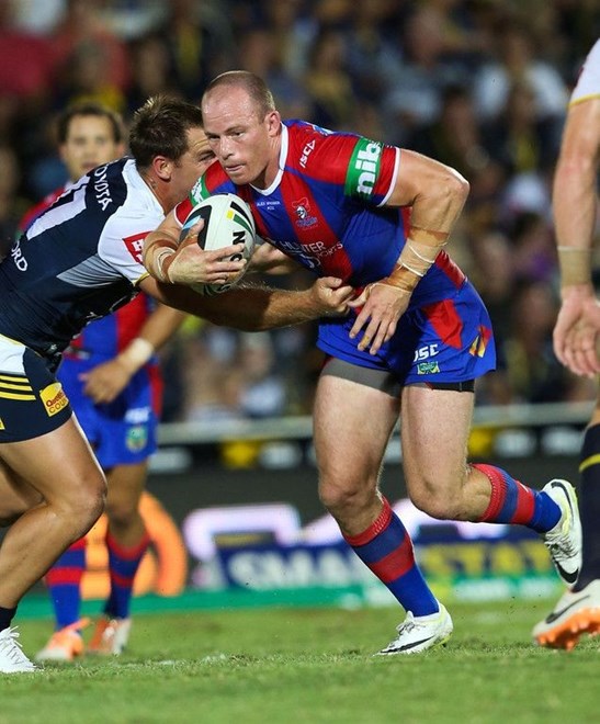 NRL Newcastle Knights v NQ Cowboys at Townsville. 07/04/2014. Photo: Michael Chambers for Melba Studios.