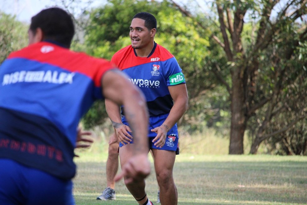 Sione Mata'utia has his eye on the prize. 