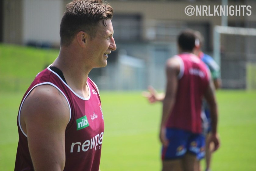 Tariq Sims wearing his ever-present smile.