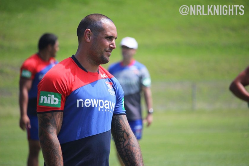 This is Jeremy Smith's 13th NRL pre-season but he still leads the way in effort.