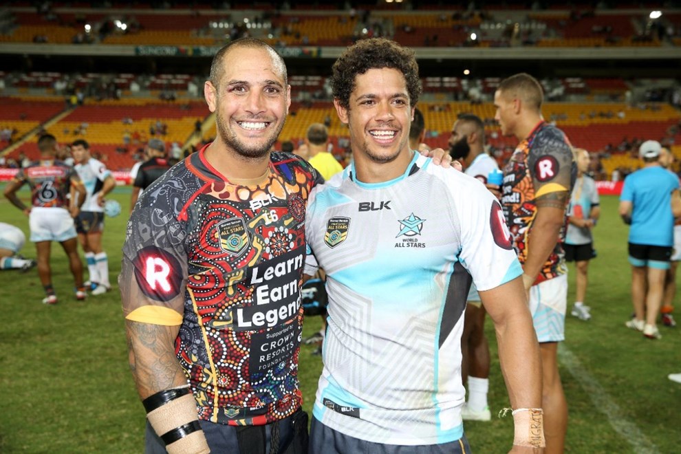   : ALL STARS Game Day - NRL Rugby League - 2016 Indigenous Allstars v World Allstars Brisbane QLD. Saturday the 13th of February 2016. Digital Image  Grant Trouville Â© NRLphotos