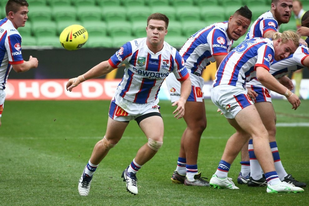Competition - NYCRound - Round 05Teams â Melbourne Storm v Newcastle KnightsDate â    13th of March 2016Venue â AAMI Park, Melbourne VICPhotographer â Brett CrockfordDescription â