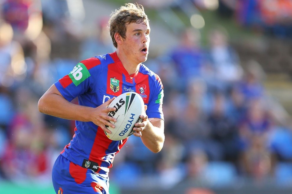 Cory Dennis Competition - NRL Premiership Round - Round 03 Teams - Newcastle Knights V Canberra Raiders - 19th of March 2016 Venue - Hunter Stadium, Broadmeadow, Newcastle NSW Photographer - Paul Barkley