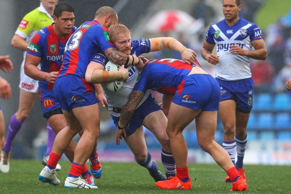 Competition - NRL Premiership Round. Round - Round 22. Teams - Newcastle Knights v Newtown Jets. Date - 6th of August 2016. Venue - Hunter Stadium, Broadmeadow, NSW. Photographer - Paul Barkley.